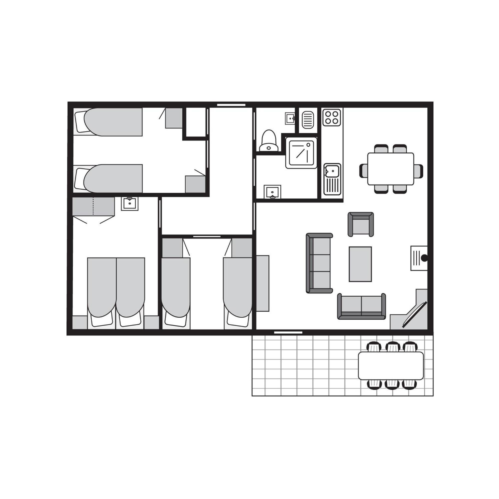 Comfort 6-Person Dog Bungalow In The Holiday Park Landal Heideheuvel Beekbergen Rom bilde